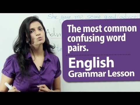 English Grammar Lesson : 6 Commonly Confused Word Pairs. | Vocabulary and Slangs in English.