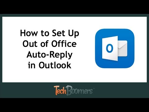 How to Set Up Out of Office Auto Reply in Outlook...