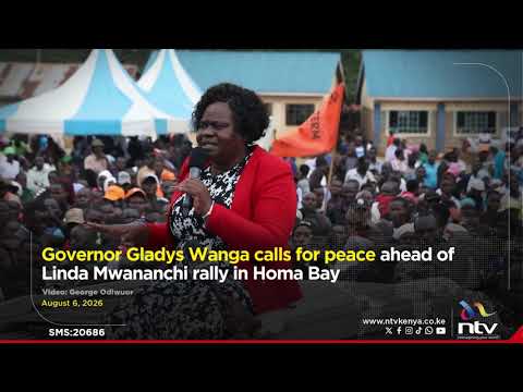Governor Gladys Wanga calls for peace ahead of Linda Mwananchi rally in Homa Bay