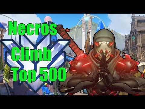 Genji Gameplay  - Necros Genji God Back To Top 500 - Overwatch Season 14