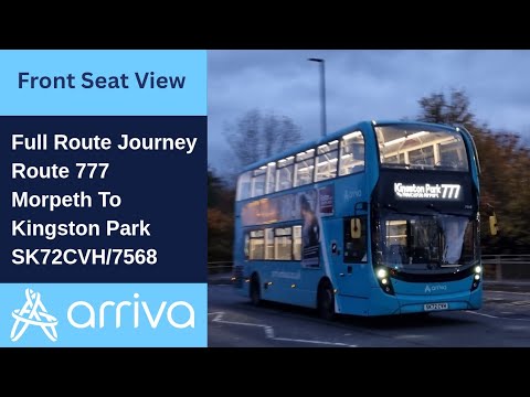 Full Route Journey | Arriva Northumbria Route 777 - Morpeth To Kingston Park | SK72CVH/7568