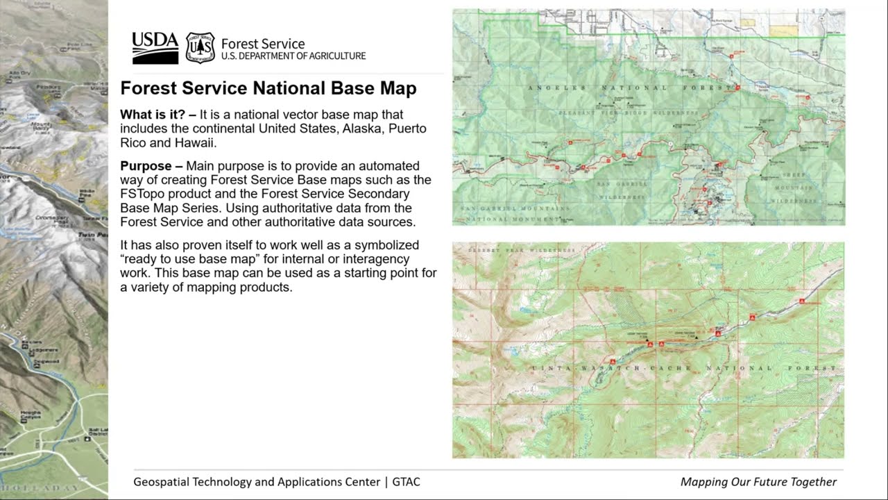 USFS National Base Map for Wildfire Incident Response