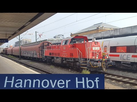 Hannover Hbf(Hanover main station): All ICEs without 3,IC,Güterzug,S-Bahn