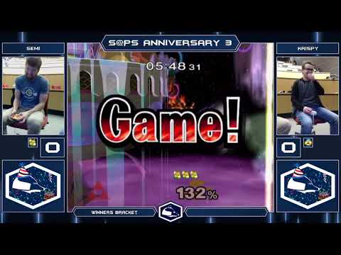 Anniversary 3 Melee Singles - Semi (Fox) vs Krispy (Sheik) - Winners Bracket