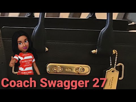COACH Swagger 27 in black plus how to keep your bag safe in rain and snow🌧🌨❄🌂