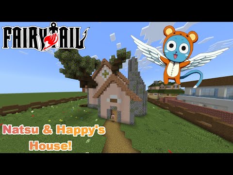 Insane Minecraft Tutorial: Anime Builds – Natsu & Happy's FairyTail House!