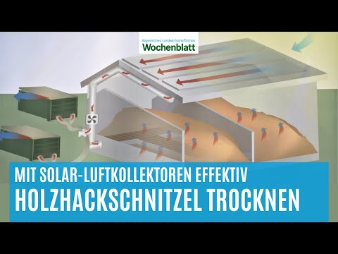 So lässt sich Sonnenenergie für das Trocknen von Hackschnitzeln nutzen | Landtechnik