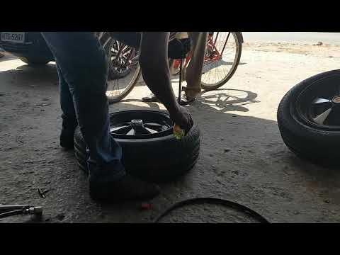 Enchendo Pneu do Opala com gasolina - Roda Tala 8 - #shorts