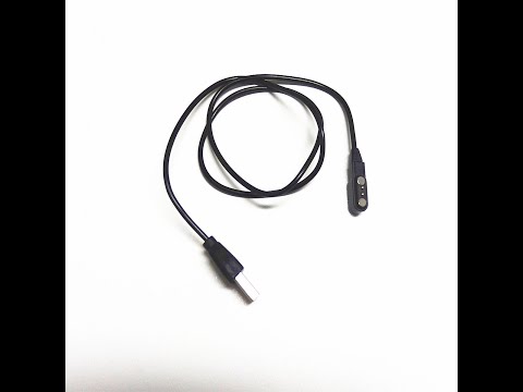 yiqungo Charging USB Cable for KW10 & KW20 Smart Watch 2 pin Strong Magnetic Suction Charger