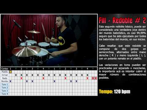 🥁 BATERÍA PARA PRINCIPIANTES - 10 Fills / Redobles básicos - PARTE 4