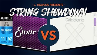 Video thumbnail for String Showdown | Elixir Polyweb 80/20 Vs D'Addario XS Phosphor Bronze Acoustic Guitar Strings by J.Travlos