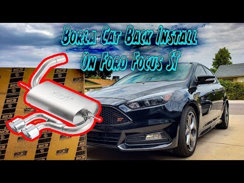 Installing a Borla Cat Back Exhaust System on a 2017 Ford Focus ST