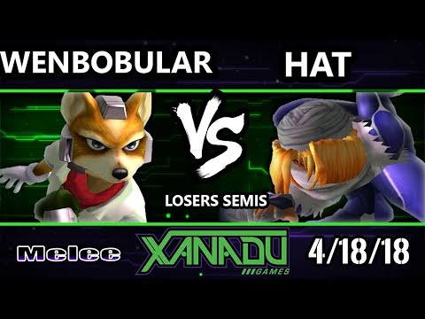 S@X 246 SSBM - Wenbobular (Fox, Falco) Vs. hat (Sheik) - Smash Melee Losers Semis