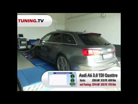 Leistungsmessung Audi A6 3.0 TDI Bi-Turbo mit SPEED-BUSTER Leistungssteigerung