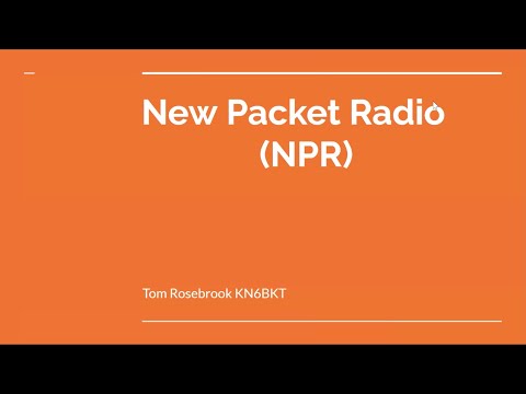 Workshop: New Packet Radio with Tom Rosebrook KN6BKT