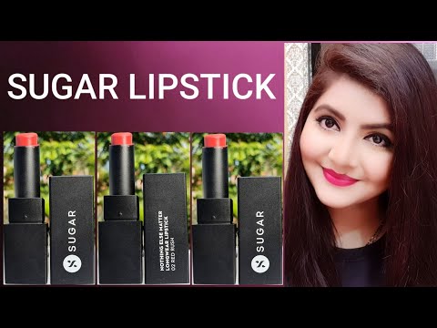 SUGAR Nothing Else Matter Longwear Lipstick lipSwatches | RARA | sugar lipstick | Video