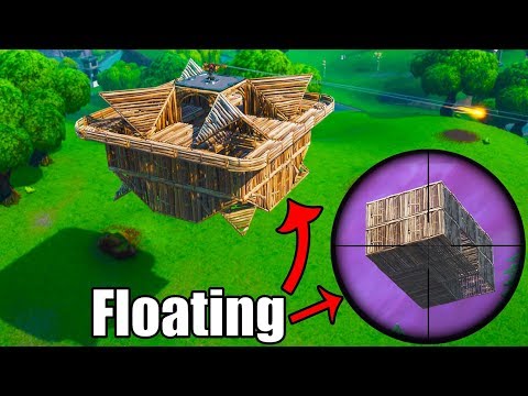 FLOATING BASE Trolling in Public Matches - Fortnite Battle Royale