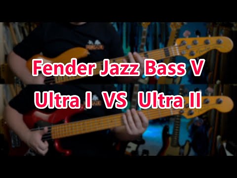 Bass Battle!!!  Fender Ultra VS Ultra II (No Talk)