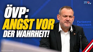 ÖVP-Doppelmoral im U-Ausschuss zeigt Angst vor der Wahrheit