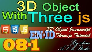 preview picture of video '3D Object With Three Js, 8, Create Camera Control with Mouse Part 1, Javascript Tutorial'