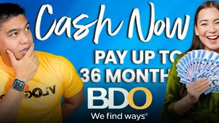 BDO CASH NOW Personal Loan Upto 36 Months to PAY at 15% Interest Lang? Lets Check & Compare!