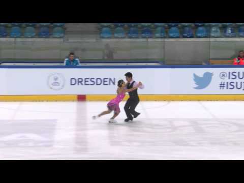 ISU 2014 Jr Grand Prix Dresden Free Dance Brianna DELMAESTRO / Timothy LUM CAN