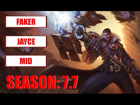 SKT T1 Faker Play Jayce Mid Challenger Korean Pro Replay