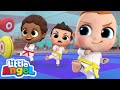 Karate Song Doing Sports Little Angel Kids Songs Nursery Rhymes