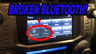 Toyota Entune bluetooth broken: Fix it