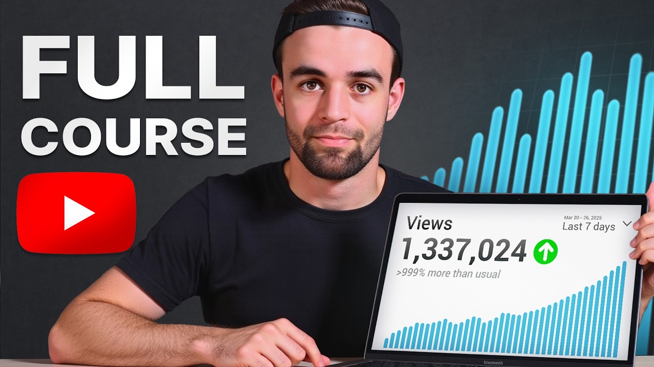 How To Grow A YouTube Channel From 0 Subs | Full Course (12hrs)