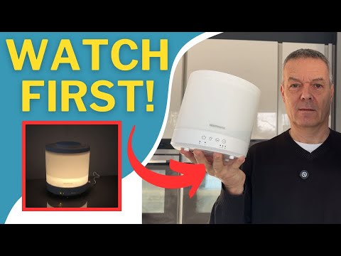 Homvana Humidifiers for Bedroom Home, 3.6 L Cool Mist Top-Fill 34H Super Long Time, Quiet 23dB, Baby Humidifier, Oil Diffuser for Large Room, House, Plant, Nursery, Office, BPA FREE, Ultrasonic (Grey) video review thumbnail