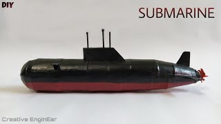 How to make SUBMARINE with paper and cardboard | DIY RC submarine