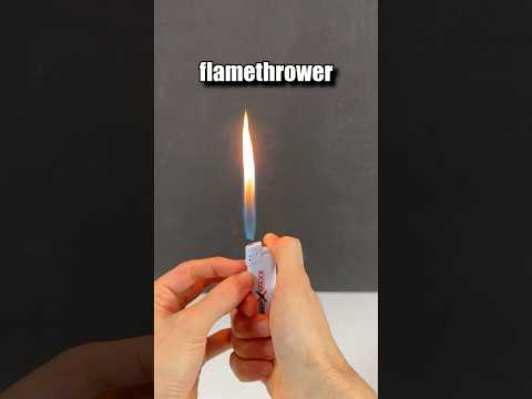 Lighter into Mini Flamethrower Trick! #shorts #lighter #fire #lifehacks