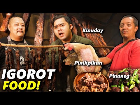 EXTREME Filipino IGOROT Food of BENGUET! Eating PINIKPIKAN, ETAG and PINUNEG!