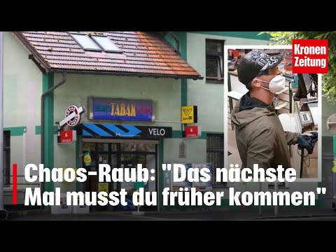 Graz: Trafik-Raub endet im Chaos | krone.tv NEWS