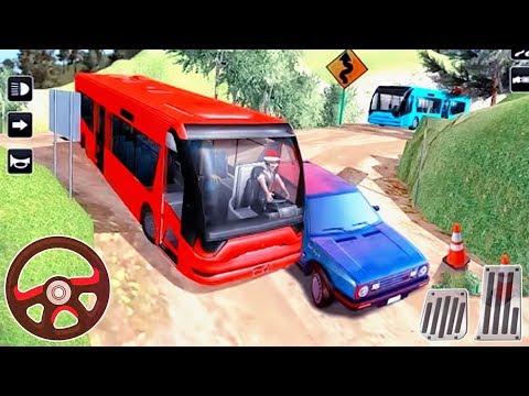 Off Road Bus Driving Simulator Mountain Uphill Coach - Android GamePlay
