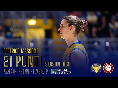 Federico Massone 21 PTI | Torino-Livorno 77-72 | Player of the Game - Powered by Reale Mutua