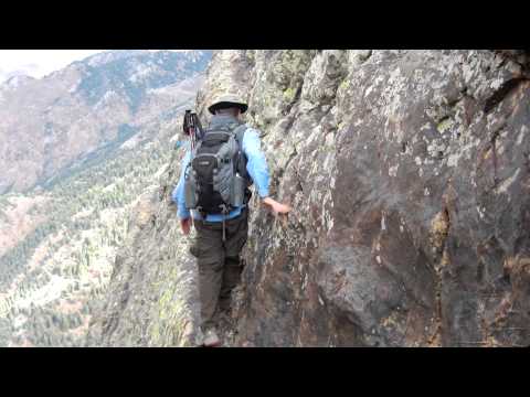 Scary Ledge Trail Hiking North Face of Mt Olympus, Vertigo Problems...Beware! Lynn Jorde