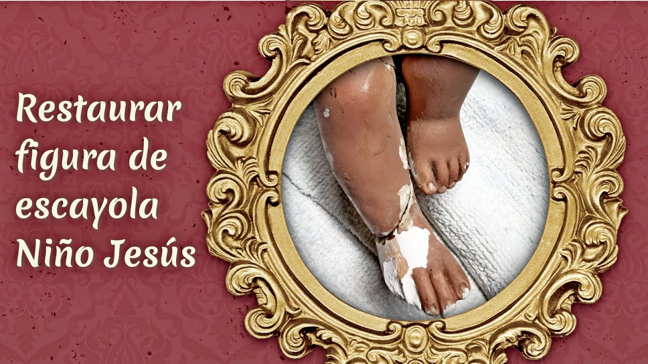 Restauración figura de escayola / Niño Jesús