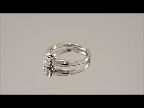 9ct White Gold 15pt Diamond Ring - D7232