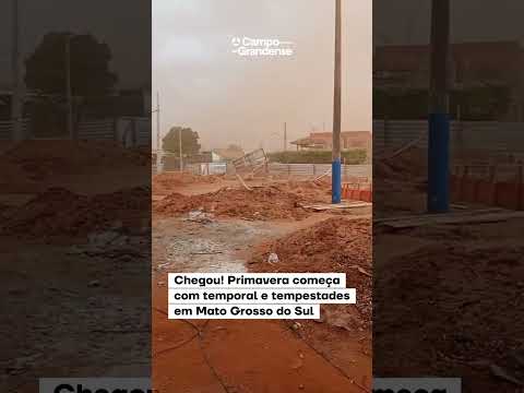 Primavera começa com temporal e ventania em Mato Grosso do Sul