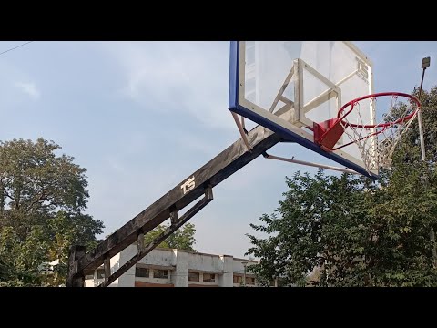 Demanded fixed outdoor basketball pole