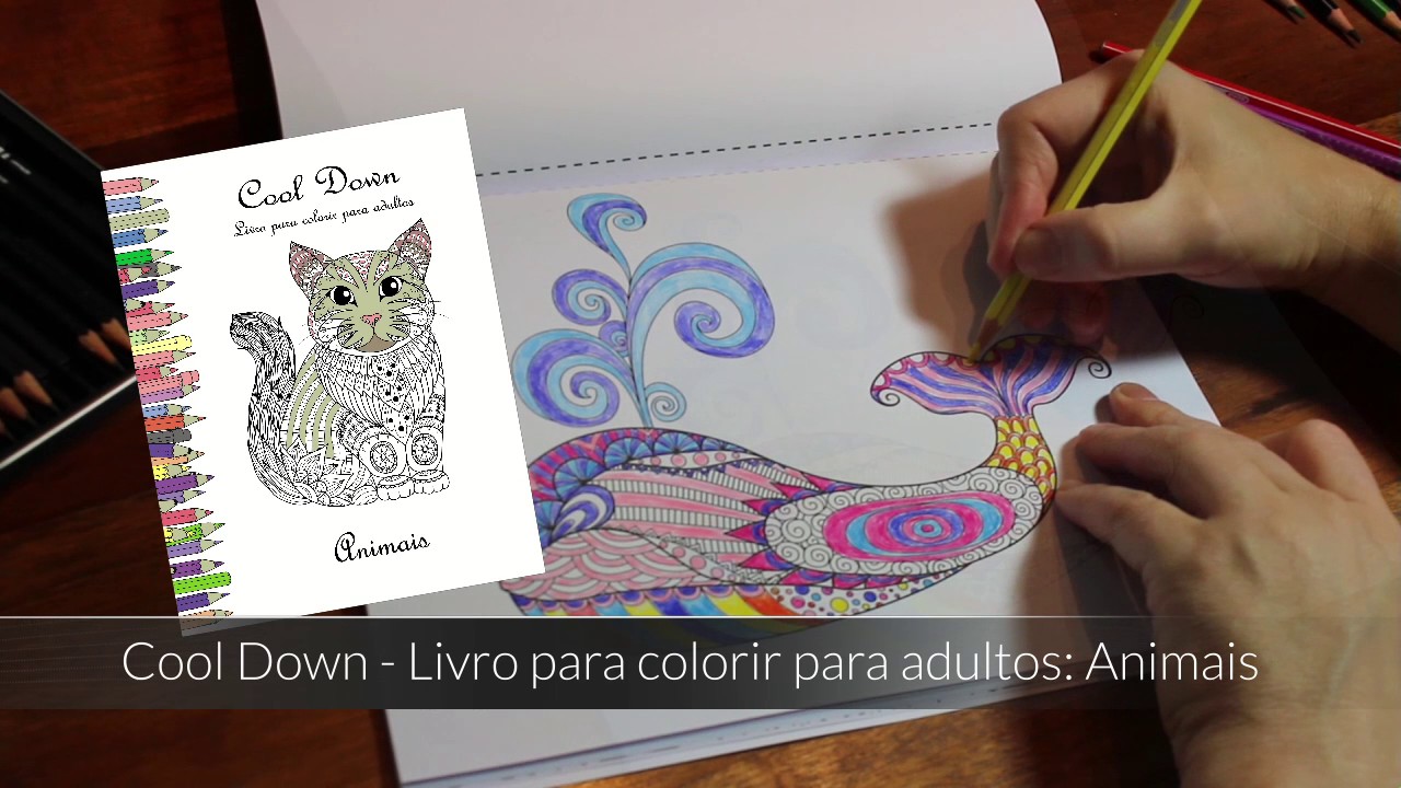 Cool Down - Livro para colorir para adultos: Animais