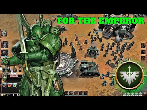 DARK ANGELS & SPACE WOLVES vs ORKS | Huge 3v3 Battle Gameplay | Warhammer 40k Dawn of War 3
