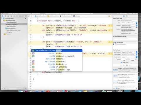 AlertController : Action Sheet (Swift 4)