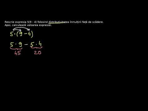 Distributivitatea înmulțirii față de scădere