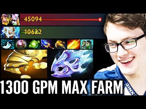 WTF FARM?! MIRACLE 1300 GPM ALCHEMIST - SO FAST FARMING DOTA 2