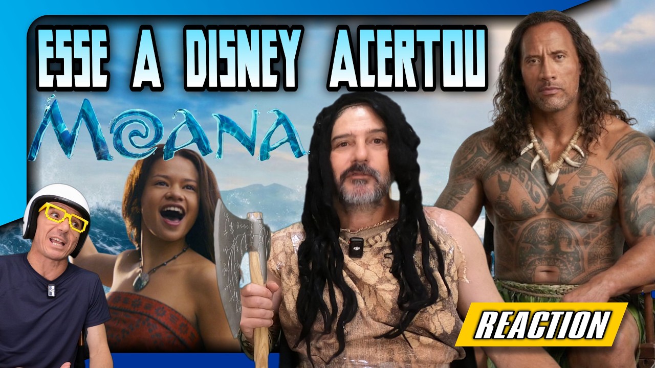 ESSE A DISNEY ACERTOU!!! 😱 THE ROCK E TUDO TÁ ABSURDO NO TRAILER DE MOANA! #reaction #moana
