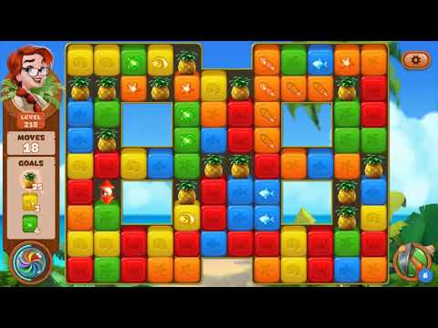 Lost Island Blast Adventure Level 218 NO BOOSTERS  A S GAMING