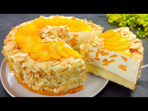 Diese Pfirsichtorte wird alle überraschen! Besser als Apfelkuchen.